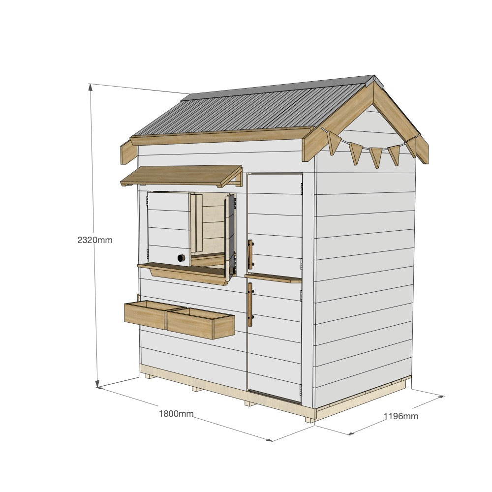 Signature Style: Pitched Roof Wooden Cubby Houses