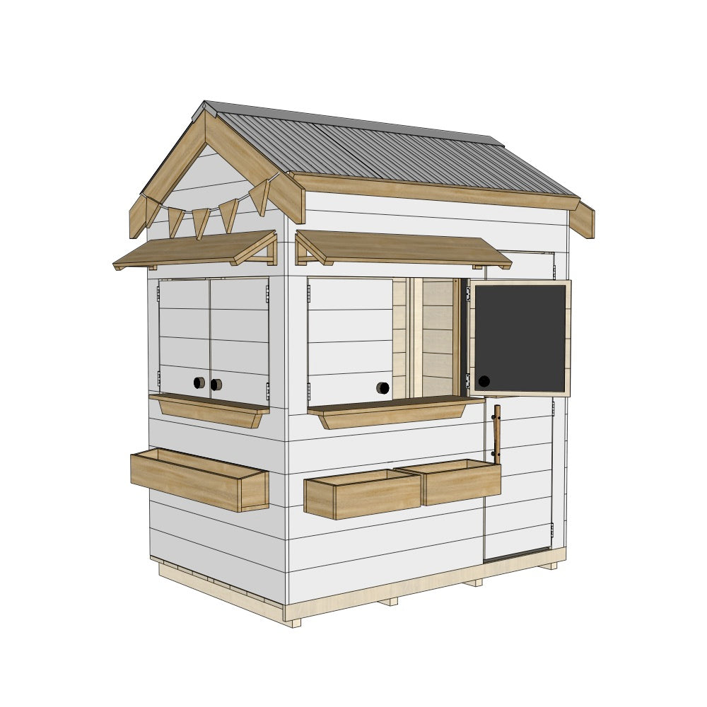 Signature Style: Pitched Roof Wooden Cubby Houses