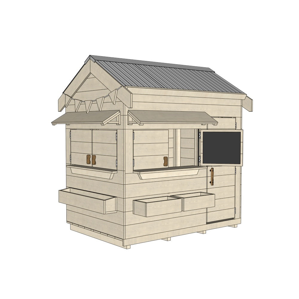 Signature Style: Pitched Roof Wooden Cubby Houses