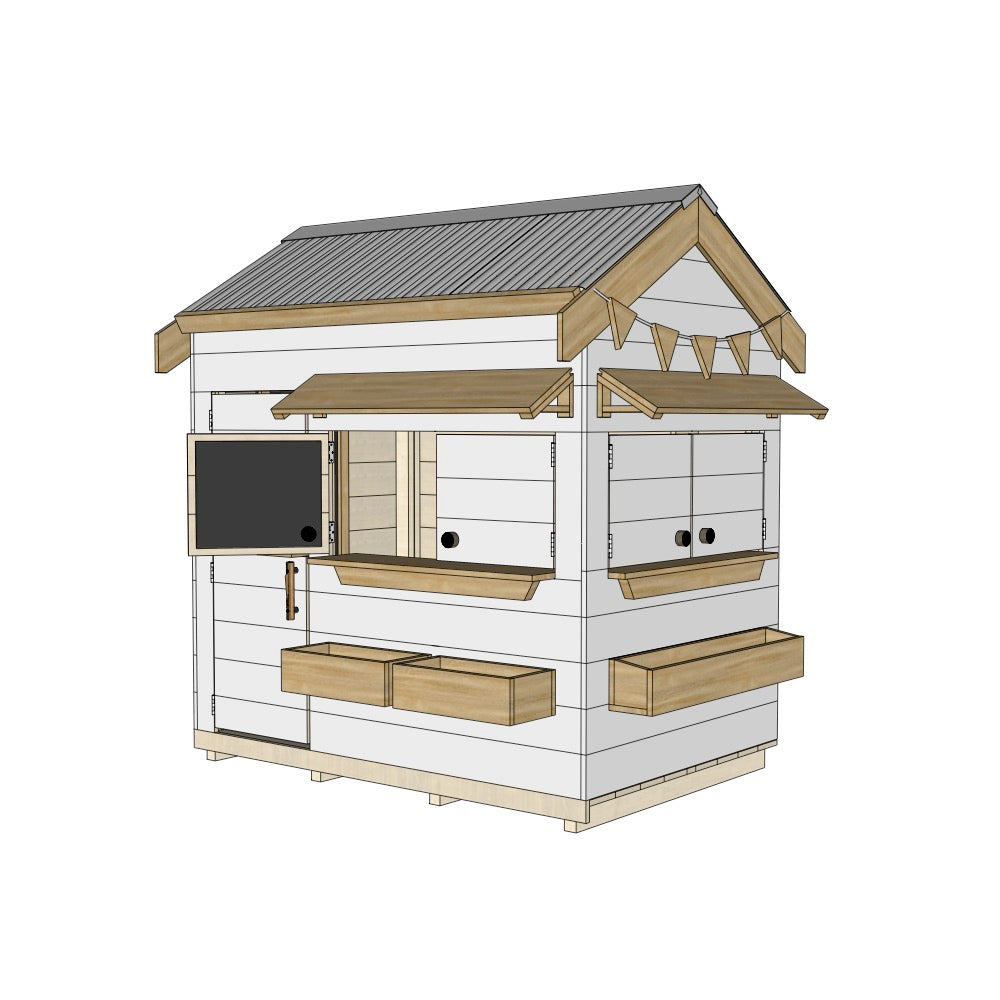 Signature Style: Pitched Roof Wooden Cubby Houses