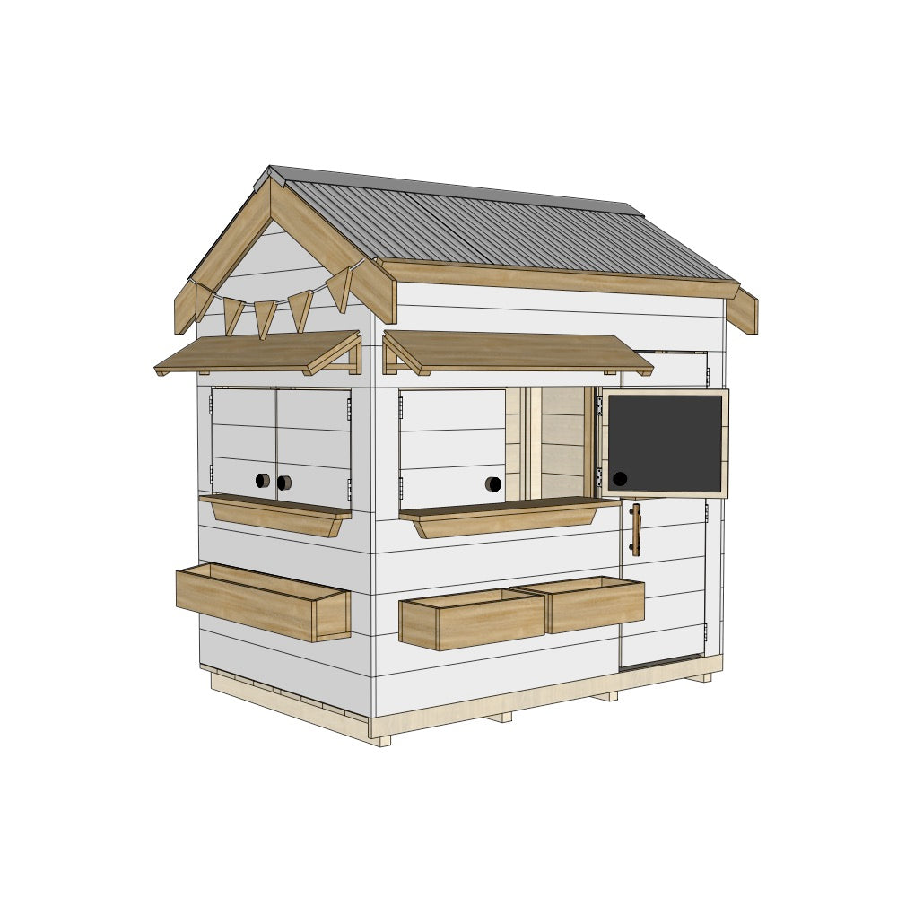 Signature Style: Pitched Roof Wooden Cubby Houses