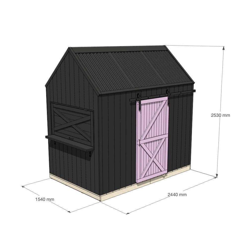 Barn Cubby House - Resi