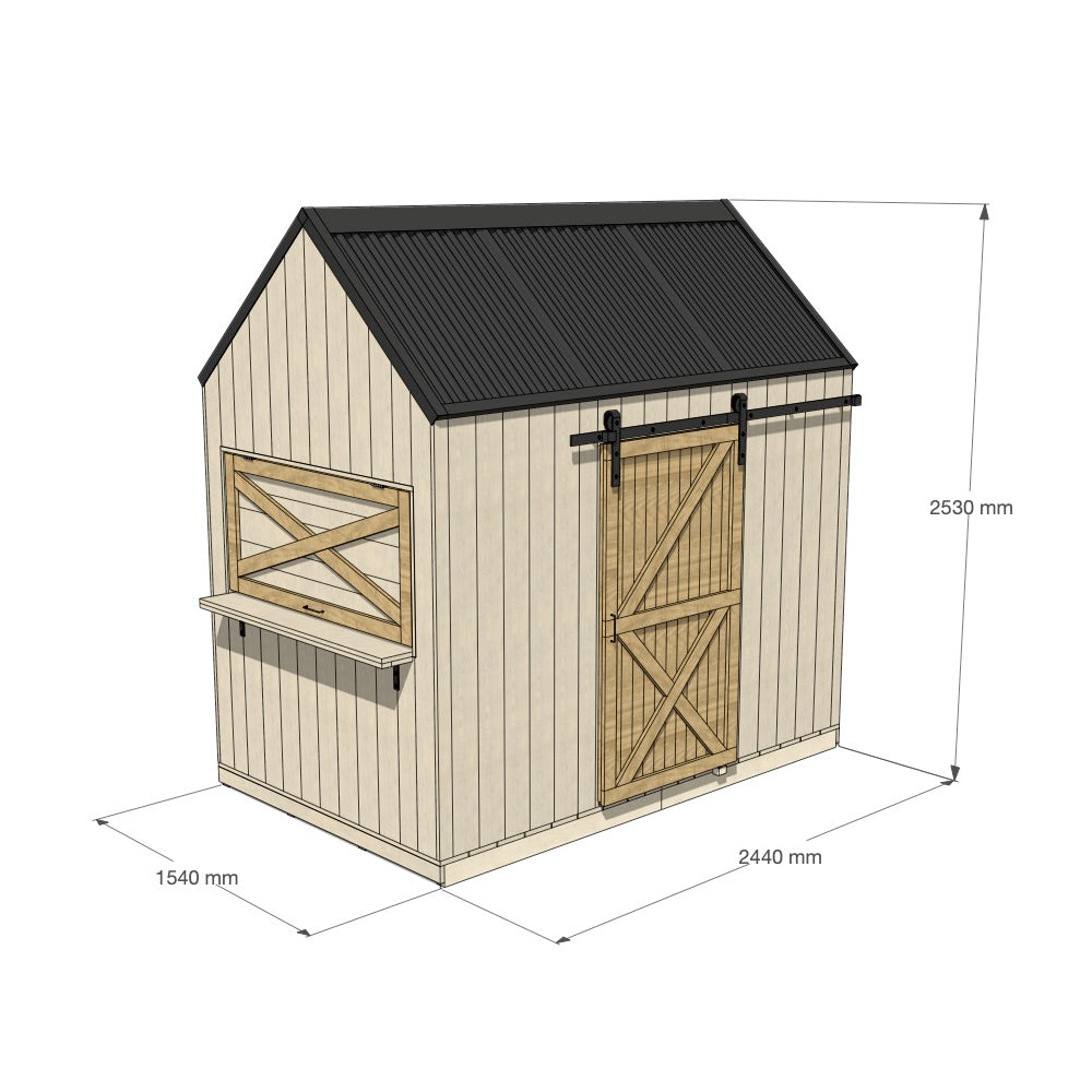 Barn Cubby House - Resi