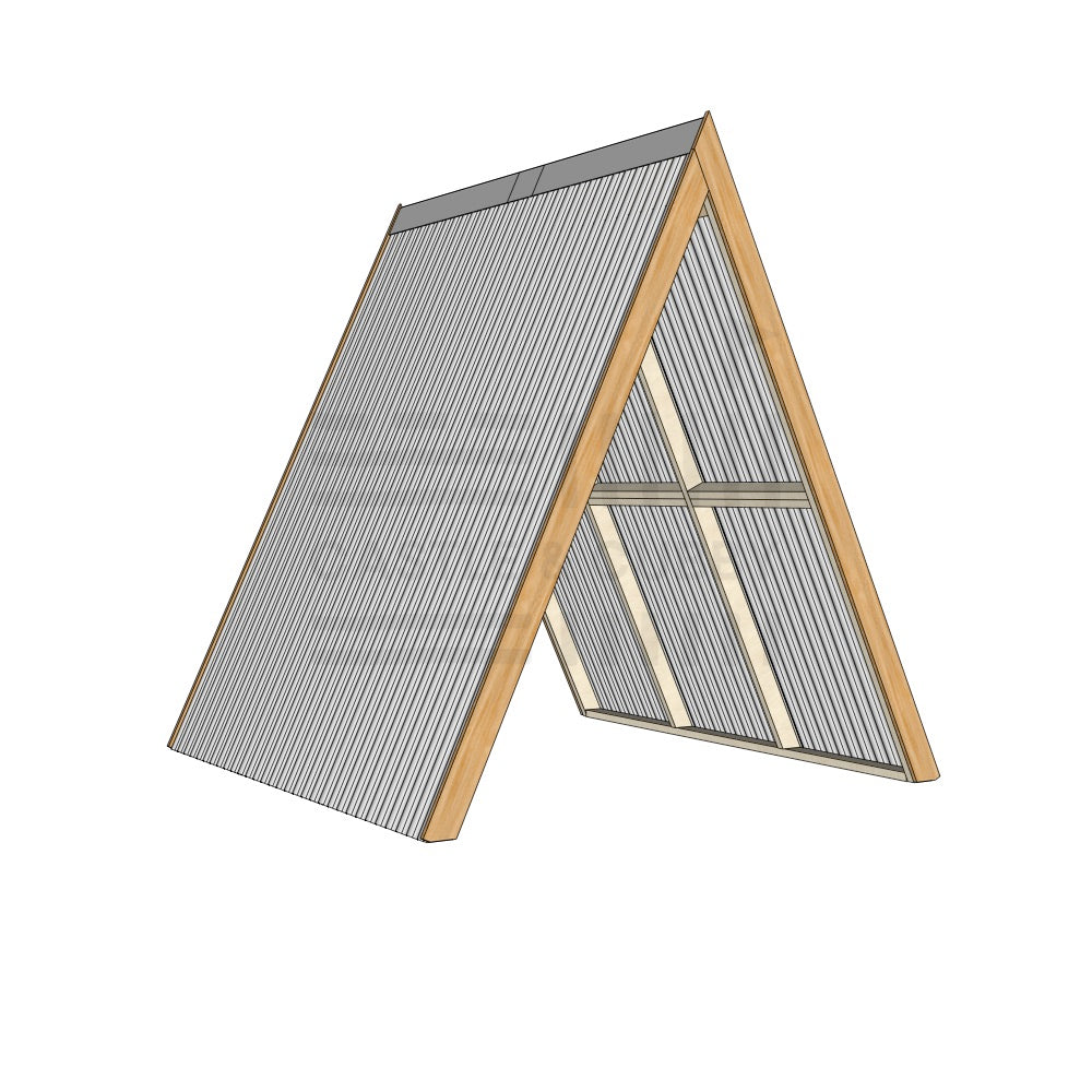 Std Timber Open A Frame Diffused Grey Roof No Back 