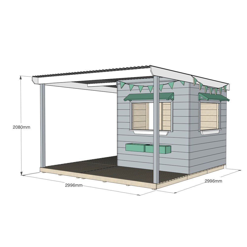 Vet Cubby House with Wraparound Verandah