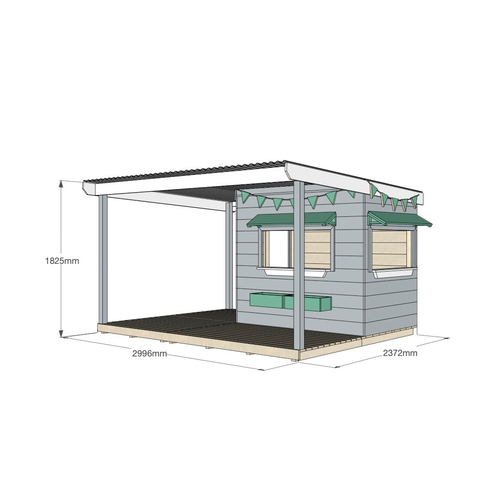 Vet Cubby House with Wraparound Verandah