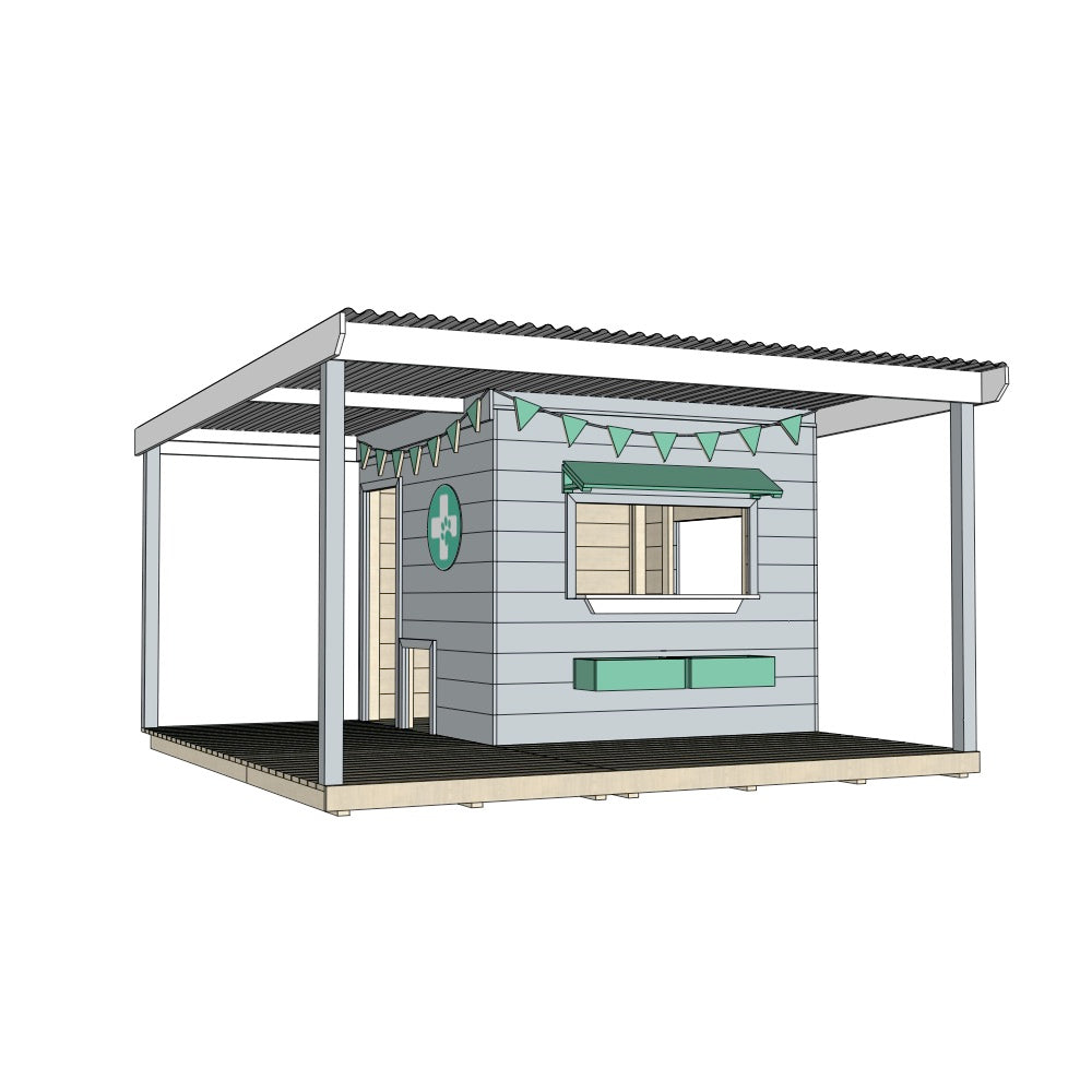 Vet Cubby House with Wraparound Verandah