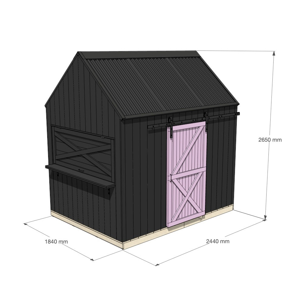 Barn Cubby House - Resi