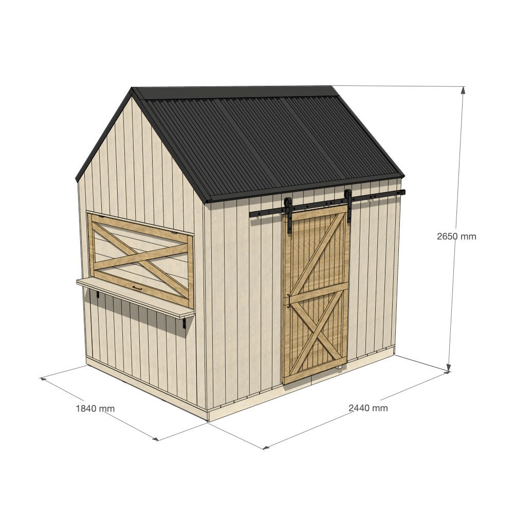 Barn Cubby House - Resi