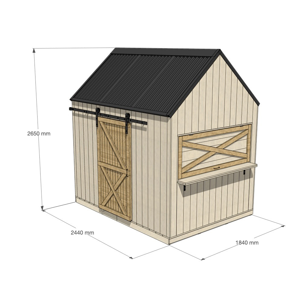 Barn Cubby House - Resi